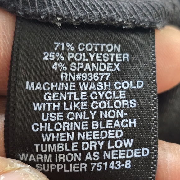 Liz Caiborne Pants Women Black Sz 12 MidRise Straight Classic Fit 36×27 … - Picture 8 of 11